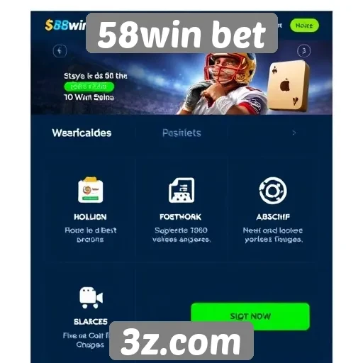 Análise das funcionalidades do site 58win bet