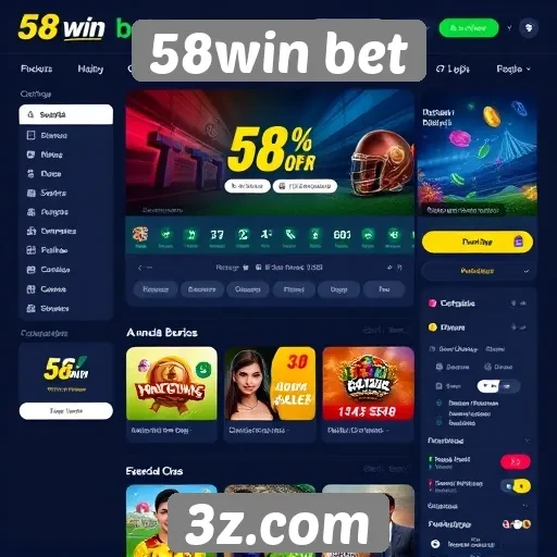 Interface do usuário do site 58win bet é intuitiva